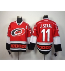 NHL Carolina Hurricanes #11 Jordan Staal Red Home Jerseys