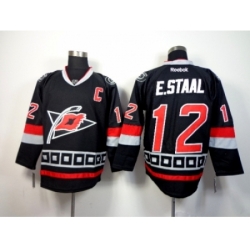 NHL Carolina Hurricanes #12 Eric Staal Black Jerseys(Third Stitched)