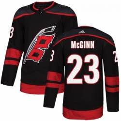 Youth Adidas Carolina Hurricanes 23 Brock McGinn Premier Black Alternate NHL Jersey 