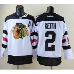 Blackhawks #2 Duncan Keith White 2016 Stadium Series Stitched NHL Jersey