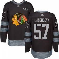 Blackhawks #57 Trevor Van Riemsdyk Black 1917 2017 100th Anniversary Stitched NHL Jersey