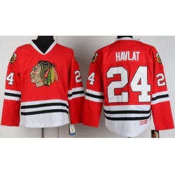 Chicago Blackhawks 24 Martin Havlat Red CCM Throwback NHL Jerseys