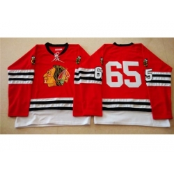 Chicago Blackhawks #65 Andrew Shaw Red Mitchell And Ness 1960-61 Stitched NHL Jersey