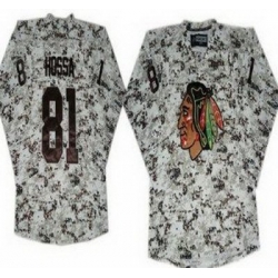 Chicago Blackhawks 81 Marian Hossa White Camo NHL Jerseys