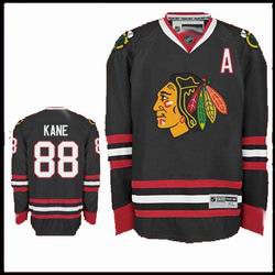 Chicago Blackhawks #88 Patrick Kane Premier Dark Hockey black