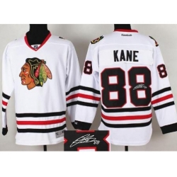 Chicago Blackhawks 88 Patrick Kane White Signed Jerseys