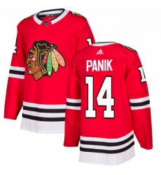 Mens Adidas Chicago Blackhawks 14 Richard Panik Premier Red Home NHL Jersey 