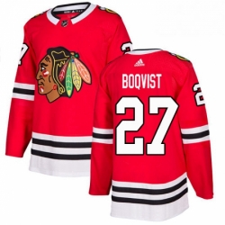 Mens Adidas Chicago Blackhawks 27 Adam Boqvist Authentic Red Home NHL Jersey 