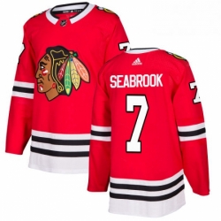 Mens Adidas Chicago Blackhawks 7 Brent Seabrook Premier Red Home NHL Jersey 