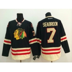 NHL chicago blackhawks #7 Brent Seabrook black jerseys(2015 new classic)