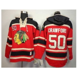 NHL jerseys Chicago Blackhawks #50 Crawford red[pullover hooded sweatshirt]