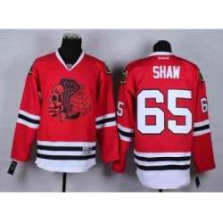 nhl jerseys chicago blackhawks #65 shaw red[the skeleton head]