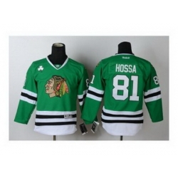 Youth nhl jerseys chicago blackhawks #81 hossa green