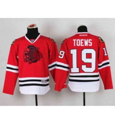 youth nhl jerseys chicago blackhawks #19 toews red[the skeleton head]