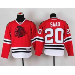 youth nhl jerseys chicago blackhawks #20 saad red[the skeleton head]