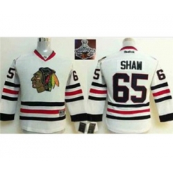 youth nhl jerseys chicago blackhawks #65 shaw white[2015 Stanley cup champions]