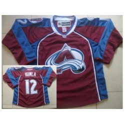 Colorado Avalanche 12 Jarome Iginla Red NHL Jerseys