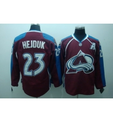 Colorado Avalanche 23 Milan Hejduk Dark red Jerseys