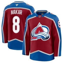 Men Colorado Avalanche 48 Cale Makar Fanatics Burgundy Home Premium Jerseys