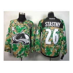 NHL Jerseys Colorado Avalanche #26 Stastny Camo Jerseyso[patch A]