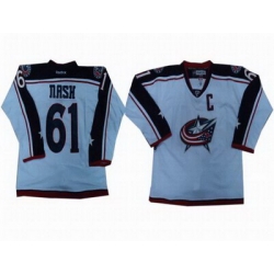 Columbus Blue Jackets #61 Rick Nash white jerseys