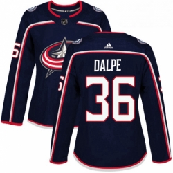 Womens Adidas Columbus Blue Jackets 36 Zac Dalpe Premier Navy Blue Home NHL Jersey 