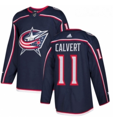 Youth Adidas Columbus Blue Jackets 11 Matt Calvert Authentic Navy Blue Home NHL Jersey 