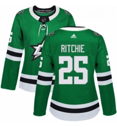 Womens Adidas Dallas Stars 25 Brett Ritchie Premier Green Home NHL Jersey 