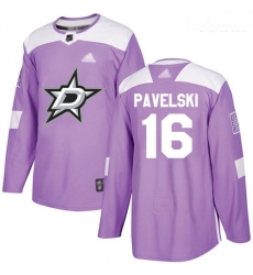 Stars #16 Joe Pavelski Purple Authentic Fights Cancer Youth Stitched Hockey Jersey