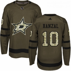 Youth Adidas Dallas Stars 10 Martin Hanzal Premier Green Salute to Service NHL Jersey 