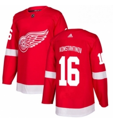 Mens Adidas Detroit Red Wings 16 Vladimir Konstantinov Authentic Red Home NHL Jersey 