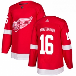 Mens Adidas Detroit Red Wings 16 Vladimir Konstantinov Premier Red Home NHL Jersey 