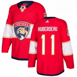 Mens Adidas Florida Panthers 11 Jonathan Huberdeau Premier Red Home NHL Jersey 