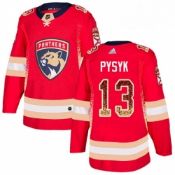 Mens Adidas Florida Panthers 13 Mark Pysyk Authentic Red Drift Fashion NHL Jersey 