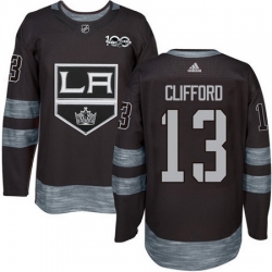 Kings #13 Kyle Clifford Black 1917 2017 100th Anniversary Stitched NHL Jersey