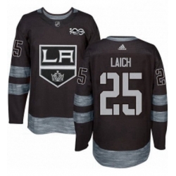 Mens Adidas Los Angeles Kings 25 Brooks Laich Premier Black 1917 2017 100th Anniversary NHL Jersey 