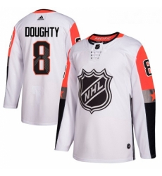 Youth Adidas Los Angeles Kings 8 Drew Doughty Authentic White 2018 All Star Pacific Division NHL Jersey 