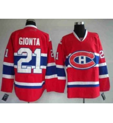 Hockey Montreal Canadiens #21 Brian Gionta Red Jersey