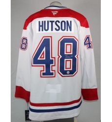 Men Lane Hutson Montreal Canadiens #48 White stitched NHL Jersey