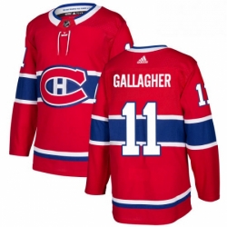 Mens Adidas Montreal Canadiens 11 Brendan Gallagher Premier Red Home NHL Jersey 