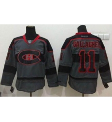 Montreal Canadiens #11 Brendan Gallagher Charcoal Cross Check Fashion Stitched NHL Jersey