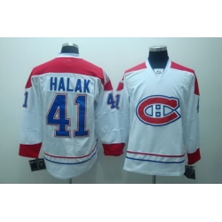 Montreal Canadiens  41 Jaroslav Halak  white Jersey CH