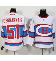 Montreal Canadiens #51 Desharnais  White New CH Stitched NHL Jersey