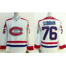 Montreal Canadiens 76 P.K. Subban White NHL Hockey Jerseys