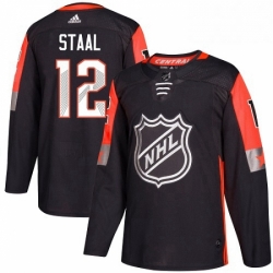 Mens Adidas Minnesota Wild 12 Eric Staal Authentic Black 2018 All Star Central Division NHL Jersey 