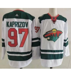 Wild 97 Kirill Kaprizov White Adidas Jersey