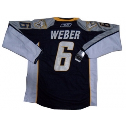 Nashville Predators #6 Shea Weber C patch dark blue ice hockey Jerseys