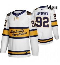 Predators 92 Ryan Johansen White 2020 Winter Classic Adidas Jersey