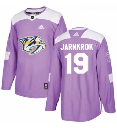 Youth Adidas Nashville Predators 19 Calle Jarnkrok Authentic Purple Fights Cancer Practice NHL Jersey 