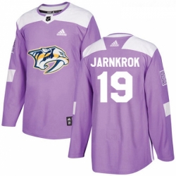 Youth Adidas Nashville Predators 19 Calle Jarnkrok Authentic Purple Fights Cancer Practice NHL Jersey 